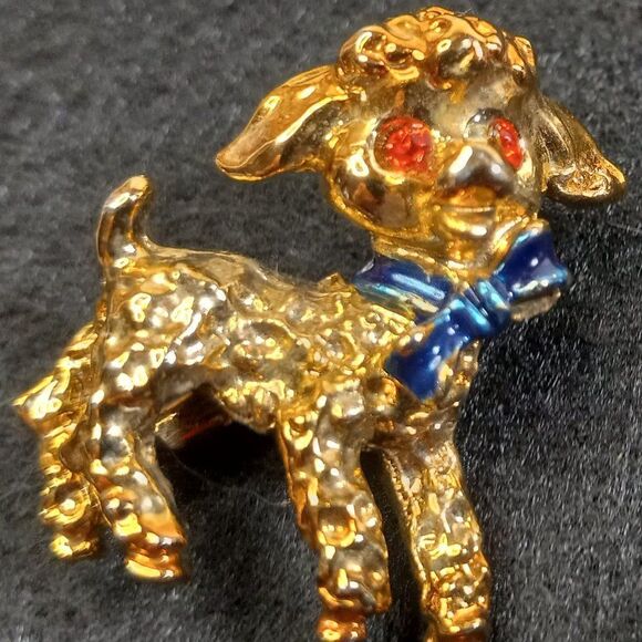 Gold tone Little Lamb Brooch Country core - Picture 6 of 7